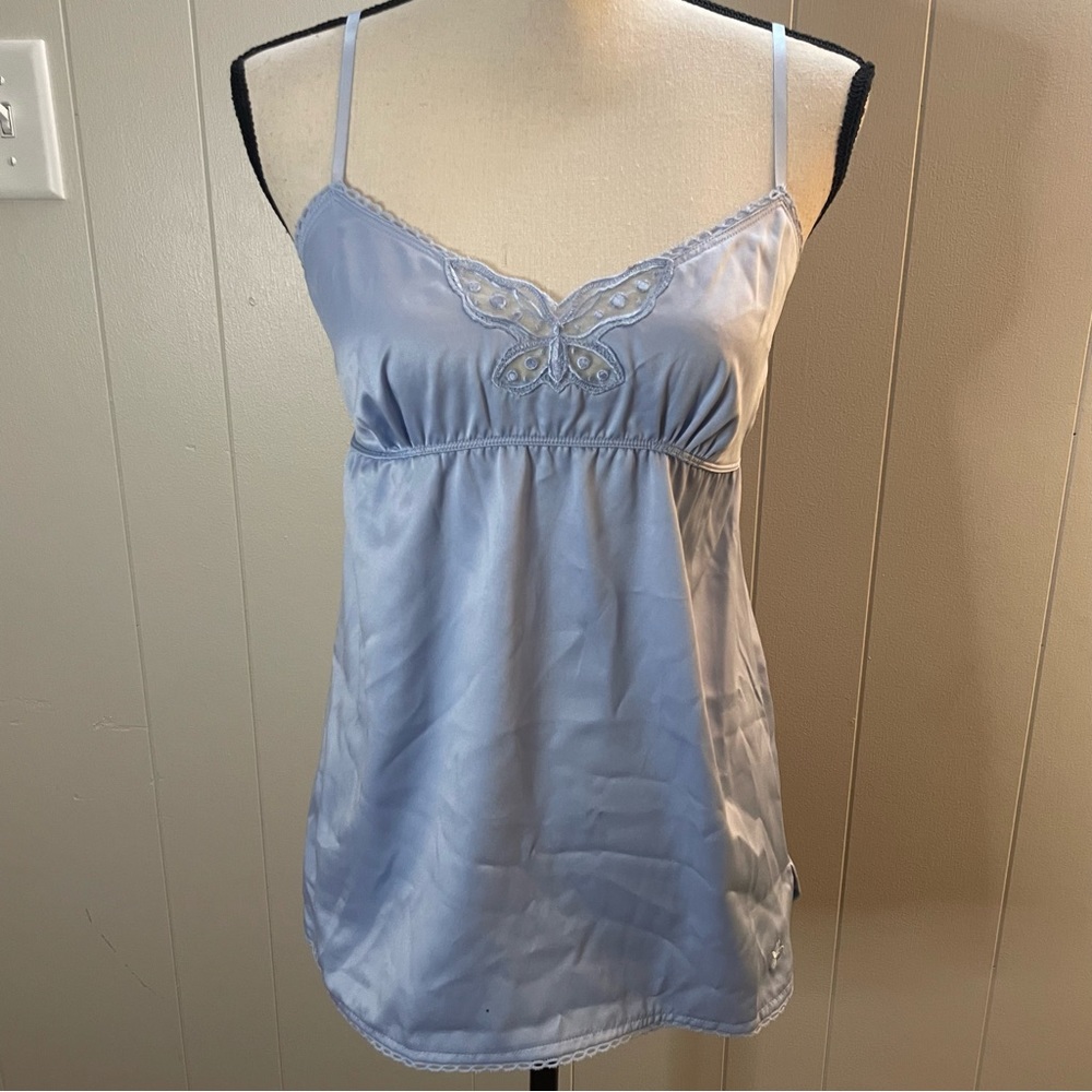 NWT Aerie Embroidered Satin Top.